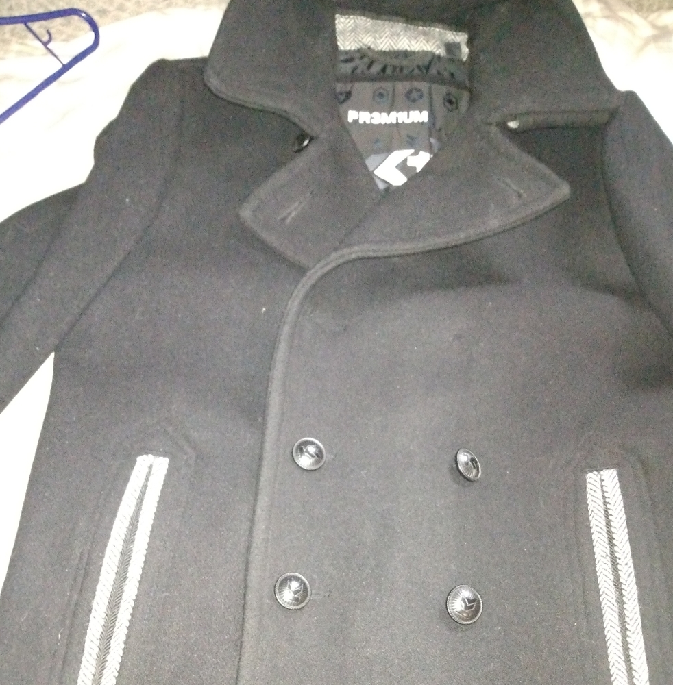 Double breasted pea coat by JK1T super rare